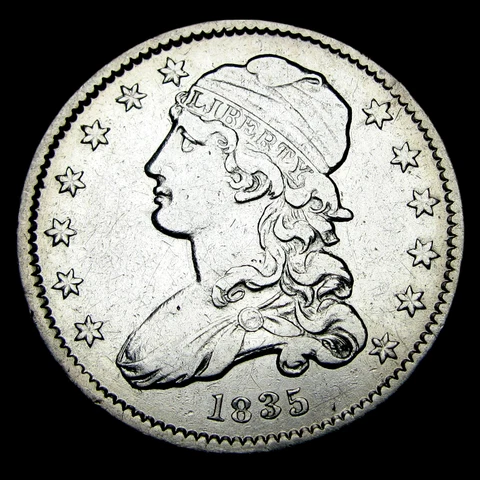 1835 Capped Bust Quarter Silver ---- Nice Type Coin ---- #XD215 Cover