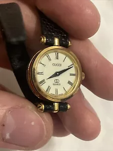 Gucci Watch 21mm Women's Gold For Parts Or Repair! - Picture 1 of 12