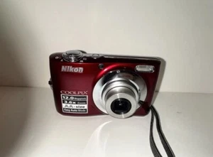 Nikon Red COOLPIX L22 12.0MP **WORKS GREAT ** - Picture 1 of 4
