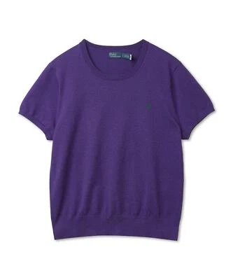 Suéter Polo Ralph Lauren genuino para mujer mezcla de algodón manga corta - púrpura Foto 1 de 4