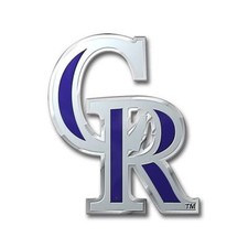 Colorado Rockies Die Cut Metal Auto Emblem [NEW] MLB Car Truck Decal Sticker