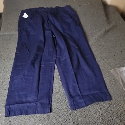 NUEVO Pantalones Only Necessities Mujer Talla Grande 28W 30L Caqui Púrpura Chino Algodón P Foto 1 de 4