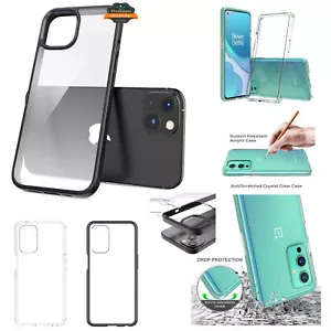 Für Samsung Galaxy A33 5G durchsichtige Rückseite TPU Rahmen Hybrid Slim Hard Case Cover - Bild 1 von 23