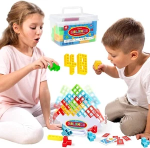 48 piezas Juegos de Mesa Torre Tetra Equilibrio Apilamiento Juguetes Bloques de Construcción Niños Regalos - Imagen 1 de 7