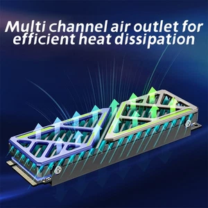 SSD Heatsink Magnesium Aluminum Alloy NVME NGFF Radiator PC Efficient Cooler L - Afbeelding 1 van 12
