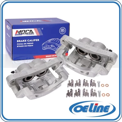 2x Pinzas de freno de disco delanteras con soporte para Ford F-250 F-350 Super Duty Excursion Foto 1 de 4