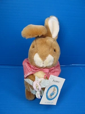 Eden Flopsy Bunny Plush 9" w Red Cape Vintage Beatrix Potter W/Tag - Image 1 of 4