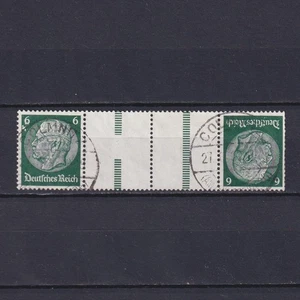 GERMANY 1934, Mi# KZ22.1 (19.5 mm), CV €25, Gutter pair from booklet, Used - Picture 1 of 2