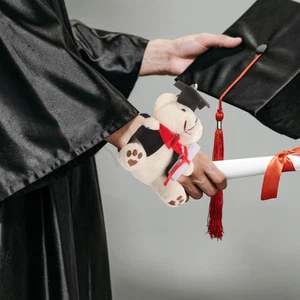  Gefülltes Bären-Klapparmband zum Abschluss, Tier-Armband, Slap-Band, - Bild 1 von 17