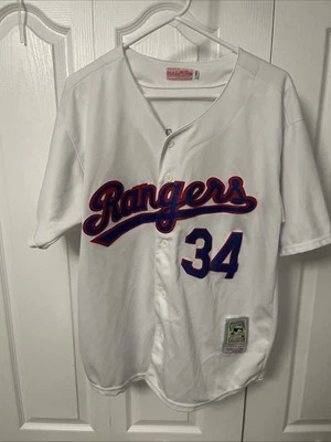 Camiseta de béisbol Mitchell & Ness MLB Texas Rangers Nolan Ryan talla 50 usada Foto 1 de 4