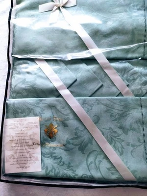 Tovaglia PIAZZA PITTI 160x230 fiandra 8 tovaglioli Manuela - Immagine 1 di 4