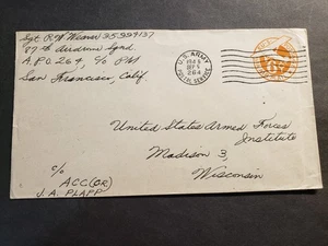 APO 264 GUAM, MARIANAS ISLANDS 1946 Army Cover 87th AIRDROME Sqdn - Picture 1 of 2