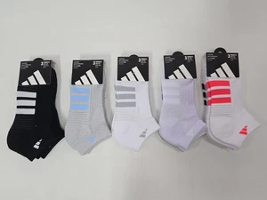Adidas Womens Cushioned Low Cut Socks 3 Pair NWT - Picture 1 of 7