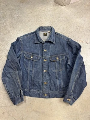 Chaqueta Denim Lee 153438 Vintage Años 70 Union Hecha en EE. UU. Sanforizada LAVADO OSCURO Foto 1 de 3