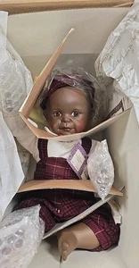 Yolanda's Precious Playmates "David" Afroamerikaner schwarz Babypuppe  - Bild 1 von 4