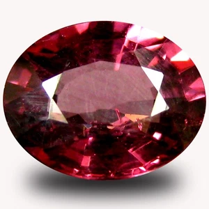 1,55 ct AAA+ wunderschöne ovale Form (8 x 6 mm) rosa-roter Rhodolith Granat - Bild 1 von 1