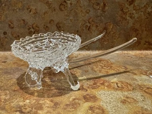 Vintage mundgeblasene Glas Miniatur Schubkarre Kristall Figur - Bild 1 von 7