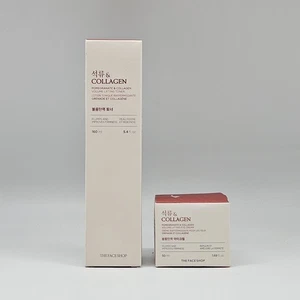 The Face Shop Korea POMEGRANATE COLLAGEN Skin Care Set Eye Cream + Lifting Toner - Picture 1 of 5