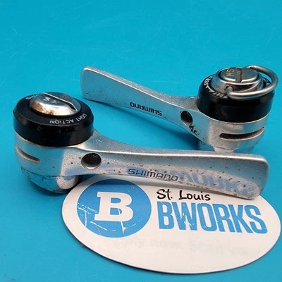 Vintage Shimano SL-S434 Shift Lever Set Light Action 6 Speed Index Down Tube g7 - Image 1 of 4