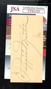 Pepper Martin JSA Coa Signed 3x5 Index Card Cut Autograph - Picture 1 of 2