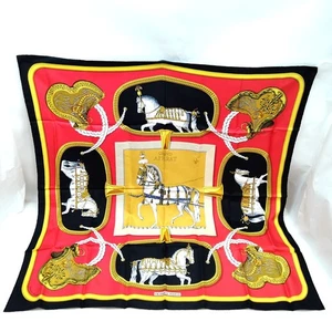 NO TARIFF Hermes Schal Carre 90 Rots Seide100 3979112 - Bild 1 von 10