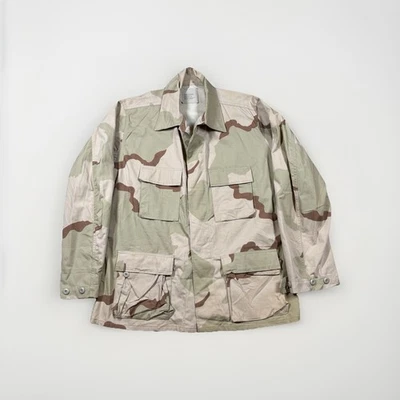 Vintage US Army Jacket Mens Large Regular Desert 3 Color Camo Combat Coat 90s - Image 1 of 4