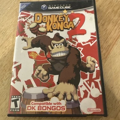 Donkey Konga 2 - Nintendo Gamecube - Completo CIB Con Manual, SIN BONGOS Foto 1 de 3