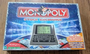 Juego de mesa de comercio de propiedades Monopoly Stock Exchange - Hasbro (2001) abierto, sin usar - Imagen 1 de 6
