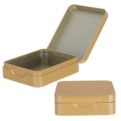  2 Pcs Kleine Plätzchendosen Tee Aufbewahrung Blechetui Lagerdose - Bild 1 von 4