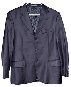 Ermenegildo Zegna Blazer Mens 42R Dark Blue Pure New Wool Jacket Made In Italy - Bild 1 von 18