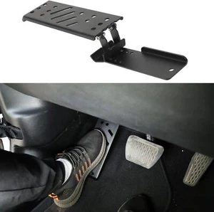 RT-TCZ Dead Pedal Brake Shoes Solid Steel Left Side Foot Rest Kick Panel...  - Picture 1 of 7