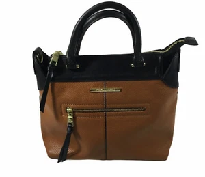 Steve Madden zweifarbige braune Handtasche mit doppeltem Griff - Bild 1 von 6