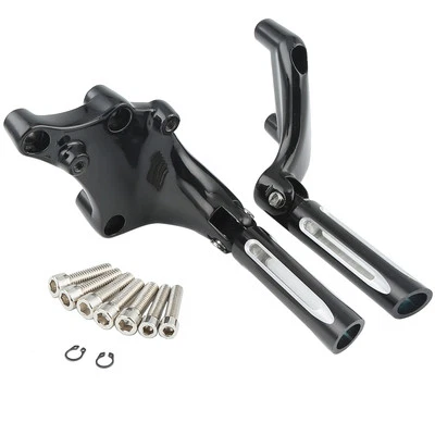 Rear Passenger Foot Pegs &Mount Bracket Fit For Harley Sportster 883 1200 14-22 - Image 1 of 4