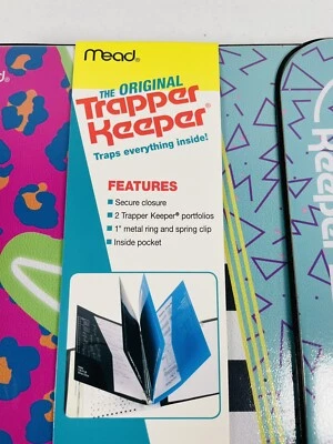 Trapper Keeper ~ Binder Retro Portfolio Folder 2021 Mead (E) 12 3/16" x 11 1/4" - Image 1 of 4