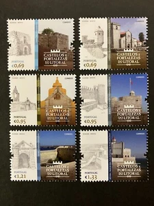 Portugal 2025 - Juego Castillos y Fortalezas Costeras MNH - Imagen 1 de 1