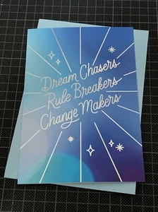 Hallmark Graduation Card: Incredible You Dream Chaser Ruler Breaker Change Maker - Picture 1 of 8