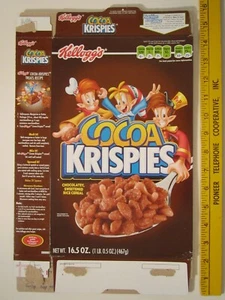 Empty Cereal Box Kellogg's 2008 COCOA KRISPIES  [Z3c6] - Picture 1 of 2
