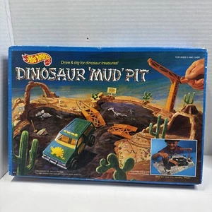 Raro Playset Vintage 1987 Hot Wheels 4513 Dinosauro 'Fango' Pit - Foto 1 di 6