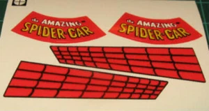Mego Custom Vehicle Aufkleber für den Comic Action Hero - Spider-Man Spider-Auto - Bild 1 von 1