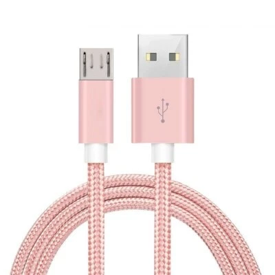 Micro USB Fast Charger Data Sync Cable Braided Cord For Samsung Android 3 6 10FT - Image 1 of 4