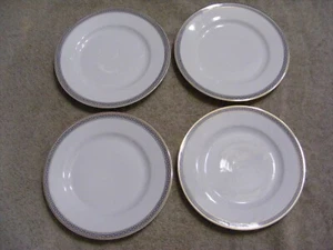 A) TK THUN BOHEMIA CZECHOSLOVAKIA BREAD & BUTTER PLATES - SET OF 4 - Picture 1 of 12
