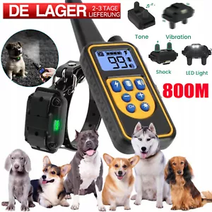 800M Elektroschock Pet Dog Training E-Halsband Anti-Bark Obedience Stromschlag~ - Bild 1 von 24