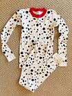 Hanna Andersson 2-Piece Pajama Set Black White Dalmatian Cotton PJs Kids 12