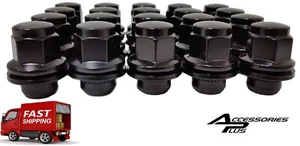 20 Pc BLACK 2007-2021 TUNDRA FACTORY TYPE (SOLID) LUG NUTS 14m x 1.50 # 5309BK - Picture 1 of 2