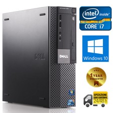 PC COMPUTER DESKTOP RICONDIZIONATO DELL 980 QUAD CORE i7 8GB 500GB WINDOWS 10