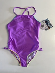 Neu mit Etikett Limeapple Mädchen Brooke Geo bestickt Einteiler Badeanzug Größe 10 - Bild 1 von 3