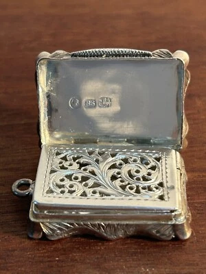 Vinagreta de plata Edward Smith Birmingham 1836 Foto 1 de 4