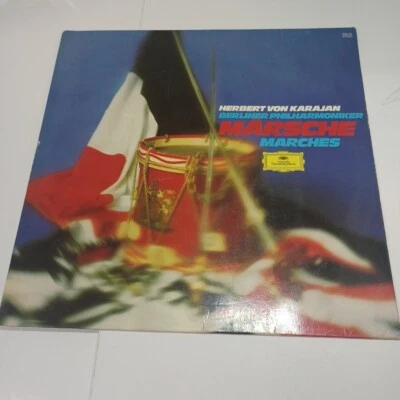 Herbert Von Karajan Berlin Philharmonic  Marches Vinyl Lp - Image 1 of 4