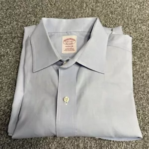 Brooks Brothers Madison Non Iron Blue Button Down Shirt 15.5-33 Supima Cotton - Picture 1 of 10