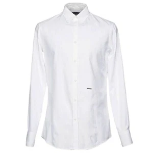 DSQUARED2 camicia abito bianca 100% cotone made in Italy taglia 16 collo (usato) - Foto 1 di 5